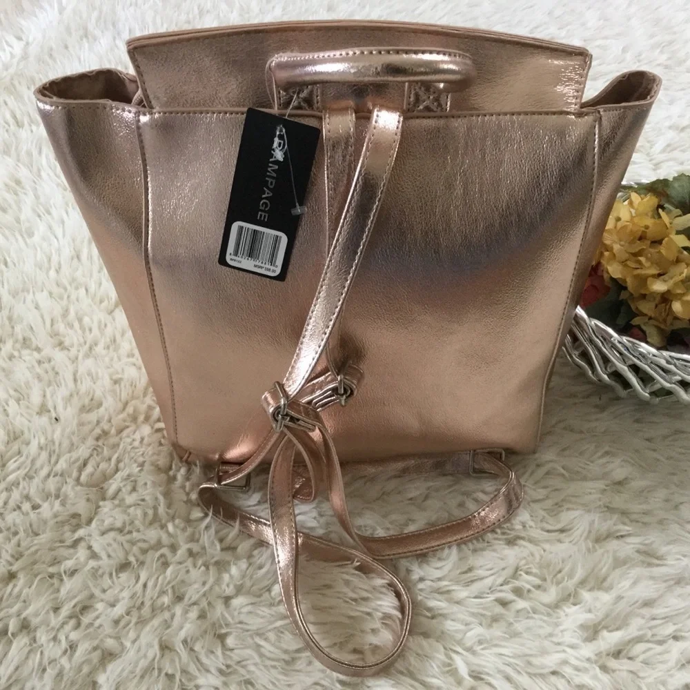 Rampage Bar Packpack in Rosegold
